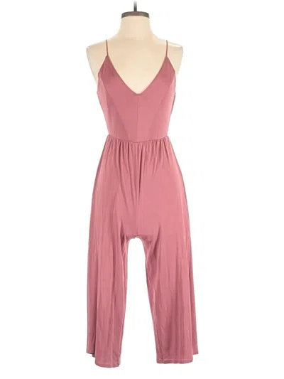 Pre-owned Sienna Sky Jumpsuit In Burgundy