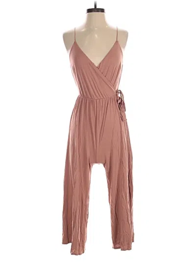 Pre-owned Sienna Sky Jumpsuit In Tan