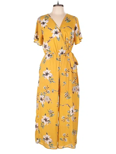 Pre-owned Sienna Sky Jumpsuit In Yellow
