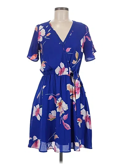 Pre-owned Sienna Sky Kimono In Blue
