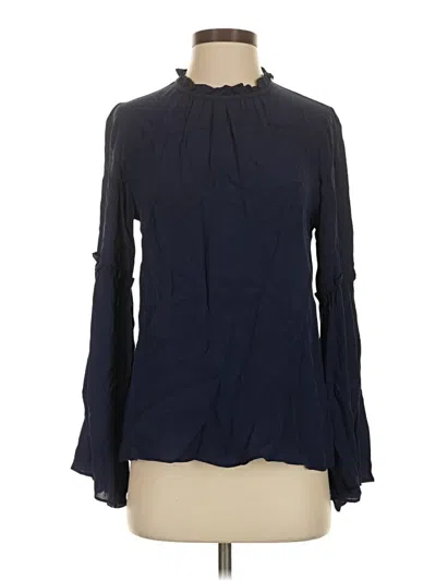Pre-owned Sienna Sky Long Sleeve Blouse In Blue