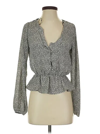 Pre-owned Sienna Sky Long Sleeve T-shirt In Gray