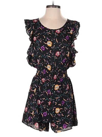 Pre-owned Sienna Sky Romper In Black