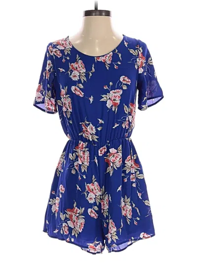 Pre-owned Sienna Sky Romper In Blue