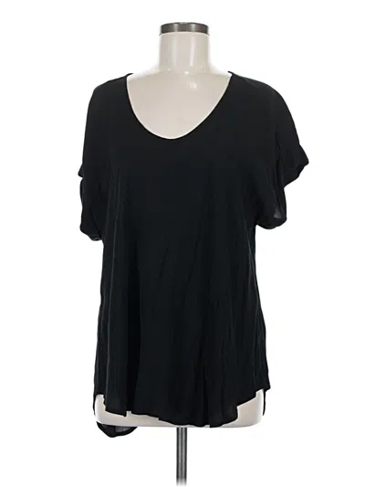 Pre-owned Sienna Sky Short Sleeve Top Black V Neck Tops