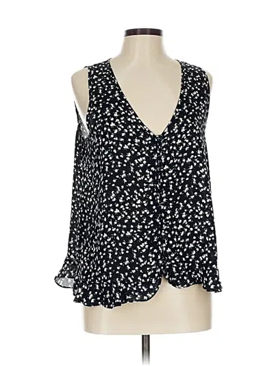 Pre-owned Sienna Sky Sleeveless Blouse In Black