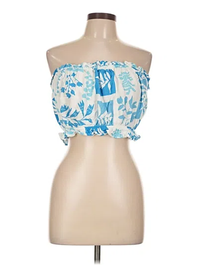 Pre-owned Sienna Sky Sleeveless Blouse In Blue