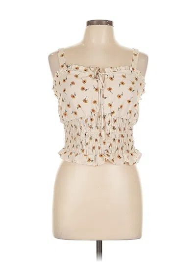 Pre-owned Sienna Sky Sleeveless Blouse In Brown