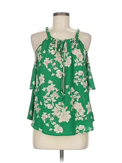 Pre-owned Sienna Sky Sleeveless Blouse In Green