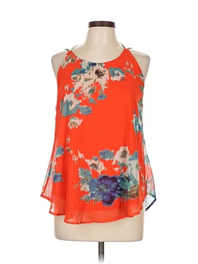Pre-owned Sienna Sky Sleeveless Blouse In Orange