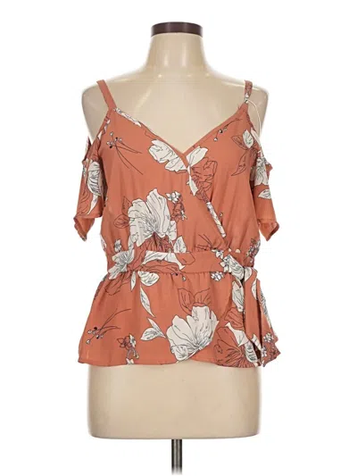 Pre-owned Sienna Sky Sleeveless Blouse In Orange