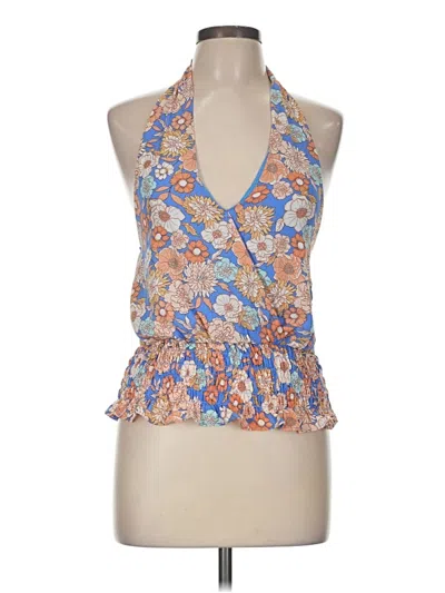 Pre-owned Sienna Sky Sleeveless Blouse In Orange