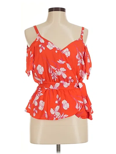 Pre-owned Sienna Sky Sleeveless Blouse In Orange