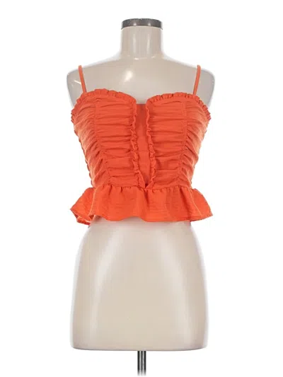 Pre-owned Sienna Sky Sleeveless Blouse In Orange