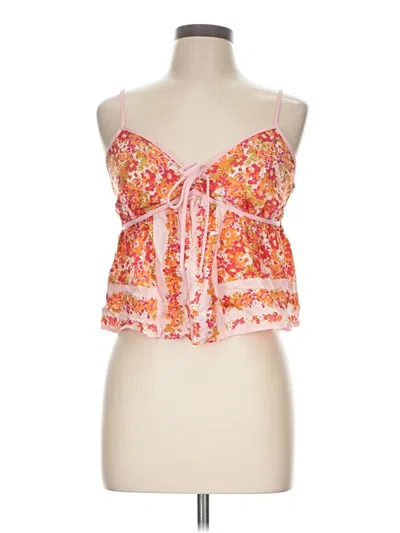 Pre-owned Sienna Sky Sleeveless Blouse In Orange
