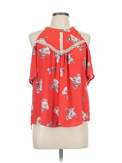Pre-owned Sienna Sky Sleeveless Blouse In Red