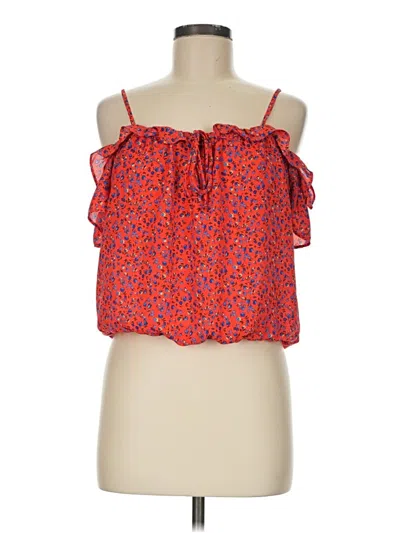 Pre-owned Sienna Sky Sleeveless Blouse In Red