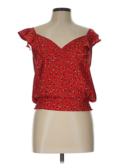 Pre-owned Sienna Sky Sleeveless Blouse In Red