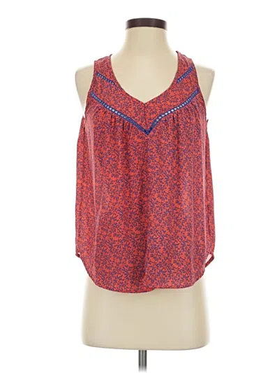 Pre-owned Sienna Sky Sleeveless Blouse In Red