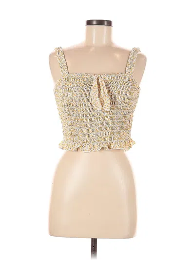 Pre-owned Sienna Sky Sleeveless Blouse In Yellow