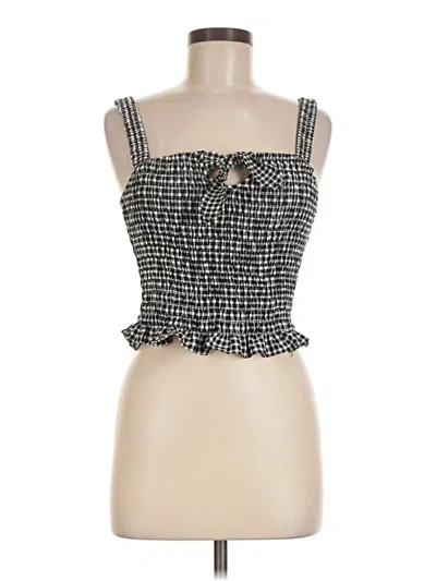 Pre-owned Sienna Sky Sleeveless Top Black Square Neckline Tops