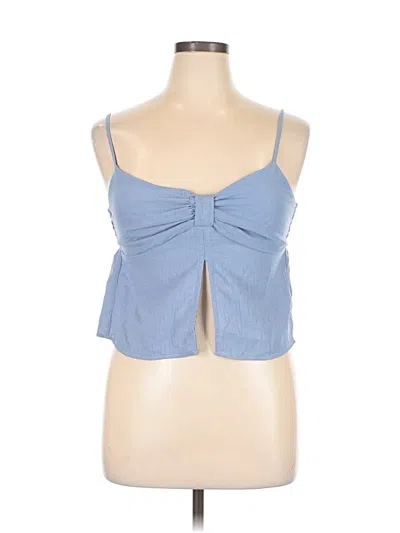 Pre-owned Sienna Sky Sleeveless Top Blue Sweetheart Neckline Tops