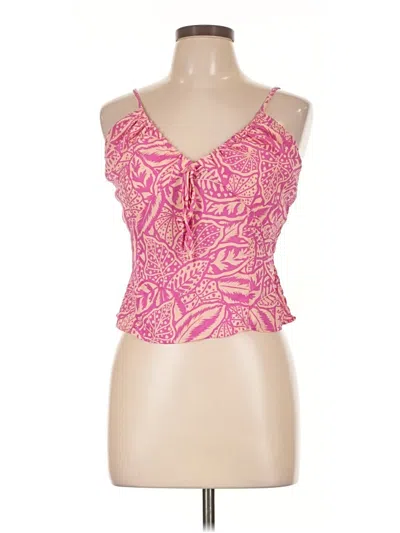 Pre-owned Sienna Sky Sleeveless Top Pink Sweetheart Neckline Tops