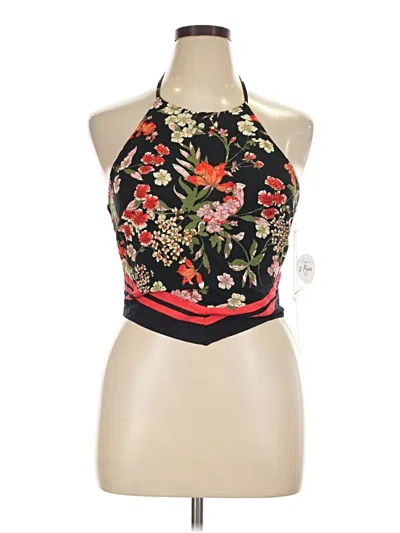 Pre-owned Sienna Sky Tank Top Black Halter Neckline Tops