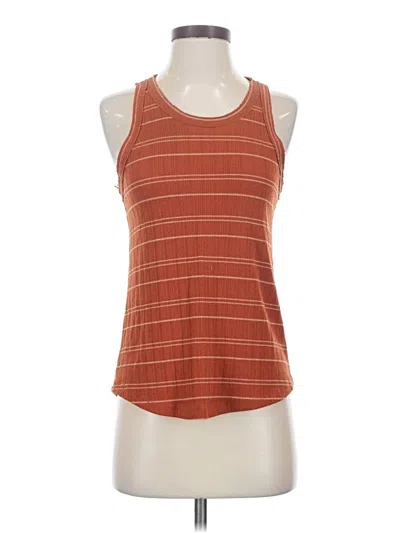 Pre-owned Sienna Sky Tank Top Brown Halter Neckline Tops