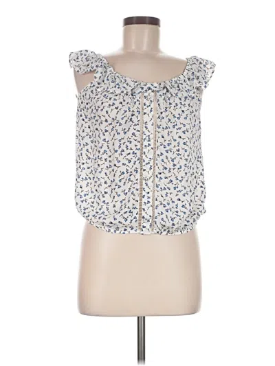 Pre-owned Sienna Sky Tank Top Ivory Ruffles Neckline Tops