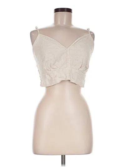 Pre-owned Sienna Sky Tank Top Ivory Strapless Neckline Tops