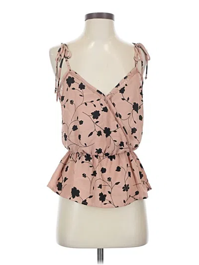 Pre-owned Sienna Sky Tank Top Pink Strapless Neckline Tops
