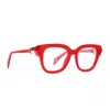 Siens Creature 122 002 Rosso Trasparente Glasses In Rosso