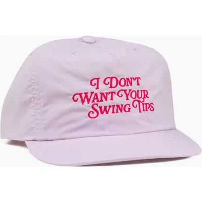 Sierra Madre Golf I Don't Want Your Swing Tips Hat In Purple