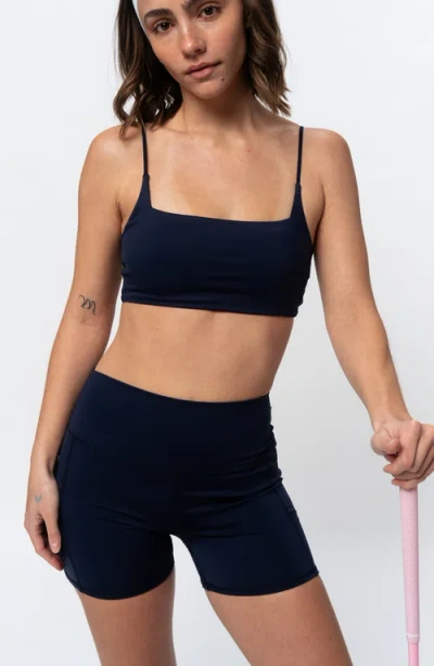 Sierra Madre Golf Ready Thin Square Neck Bra In Blue