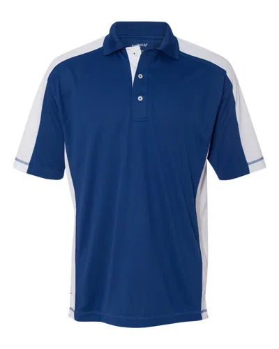 Sierra Pacific Colorblocked Moisture Free Mesh Polo In Blue