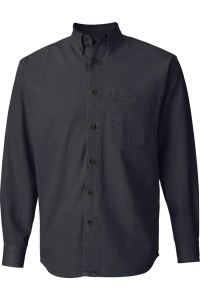 Sierra Pacific Long Sleeve Denim Shirt In Black