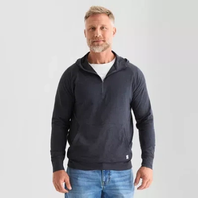 Sierra Pacific . Mens Long Sleeve Moisture Wicking Zipper Active Hoodie In Blue