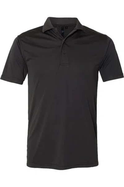 Sierra Pacific Value Polyester Polo In Black