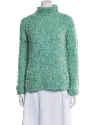 Pre-owned Sies Marjan Alpaca Turtleneck Sweater In Green