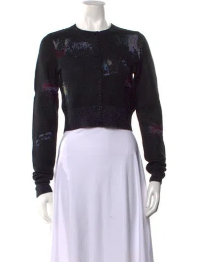 Pre-owned Sies Marjan Cashmere Printed Sweater In Black