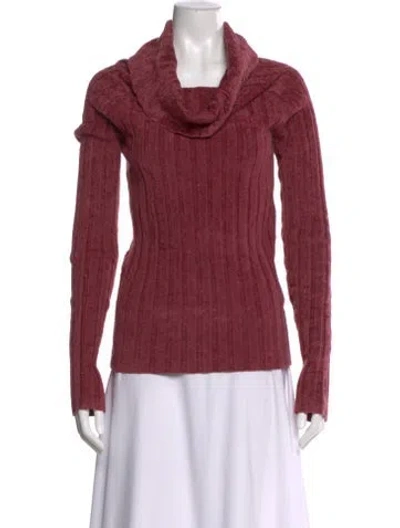 Pre-owned Sies Marjan Cowl Neck Sweater In Pink