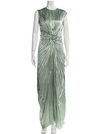 Pre-owned Sies Marjan Crew Neck Long Dress In Green