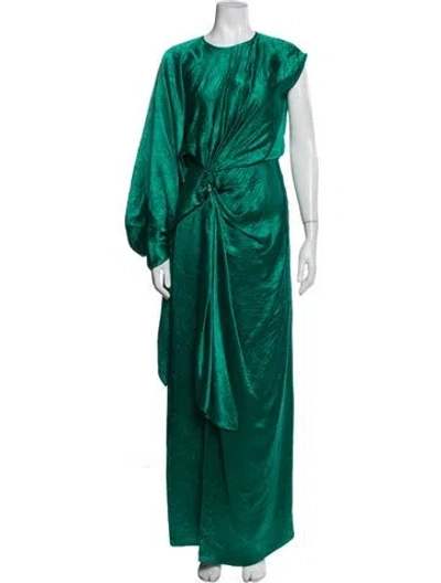 Pre-owned Sies Marjan Crew Neck Long Dress In Green