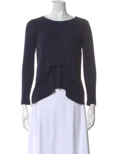 Pre-owned Sies Marjan Crew Neck Long Sleeve Top In Blue