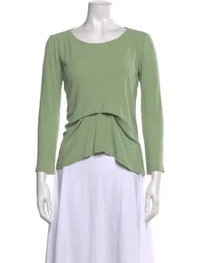 Pre-owned Sies Marjan Crew Neck Long Sleeve Top In Green