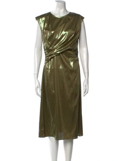 Pre-owned Sies Marjan Crew Neck Midi Length Dress W/ Tags