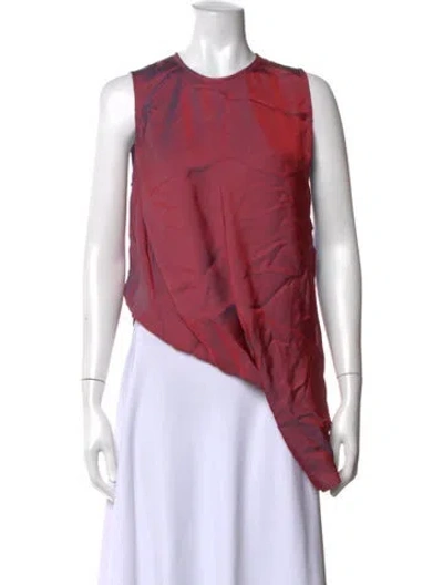 Pre-owned Sies Marjan Crew Neck Sleeveless Top In Red