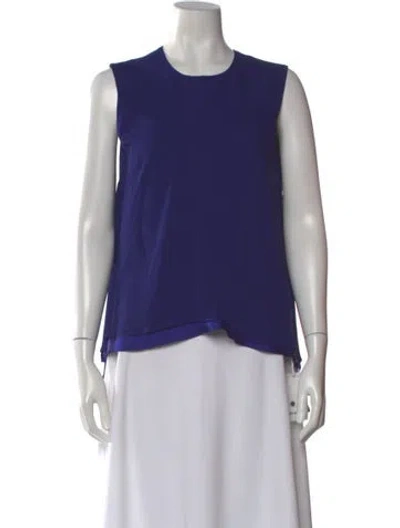 Pre-owned Sies Marjan Crew Neck Sleeveless Top W/ Tags In Blue