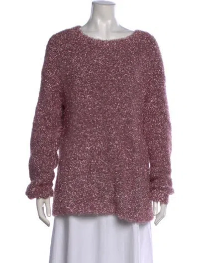 Pre-owned Sies Marjan Crew Neck Sweater In Metallic/pink